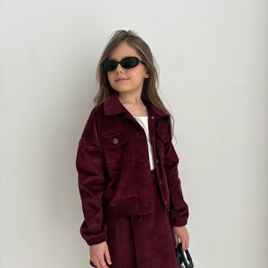 Костюм Velvet бургунді 