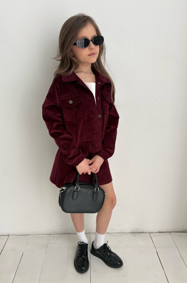 Костюм Velvet бургунді 