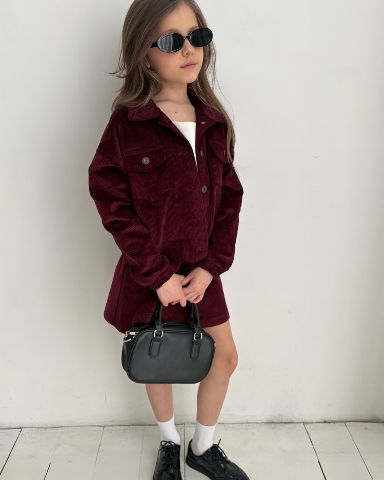 Костюм Velvet бургунді 