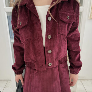 Костюм Velvet бургунді 