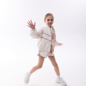 Шортики з плащівки GIRL молочні   