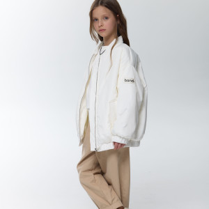 Бомбер куртка білий unisex