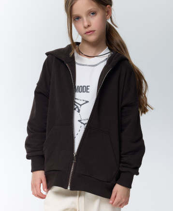 Худі зіп barvà шоколад unisex