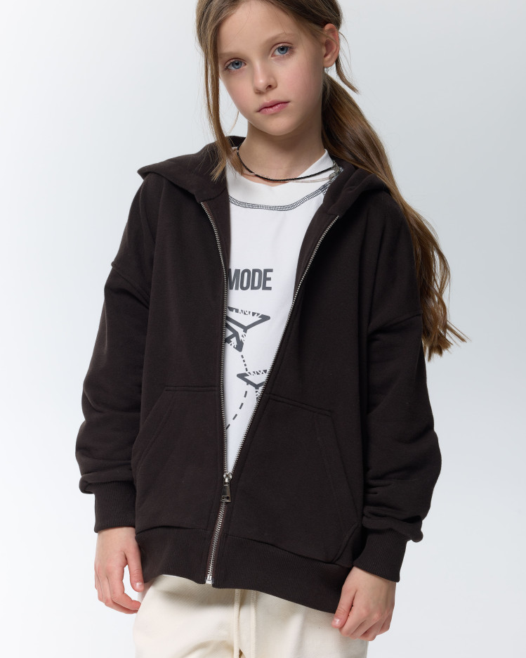Худі зіп barvà шоколад unisex