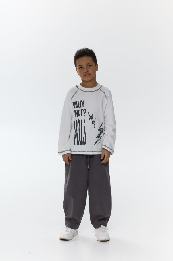 Лонгслів базовий принт unisex 