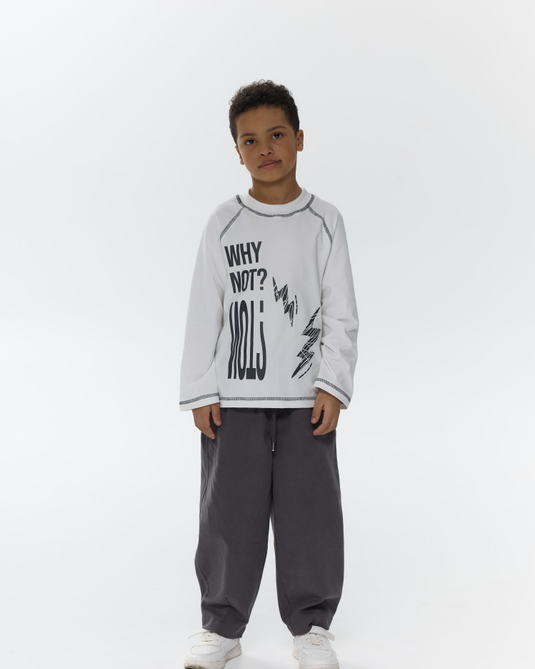 Лонгслів базовий принт unisex 