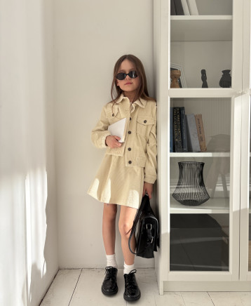Костюм Velvet молочний 