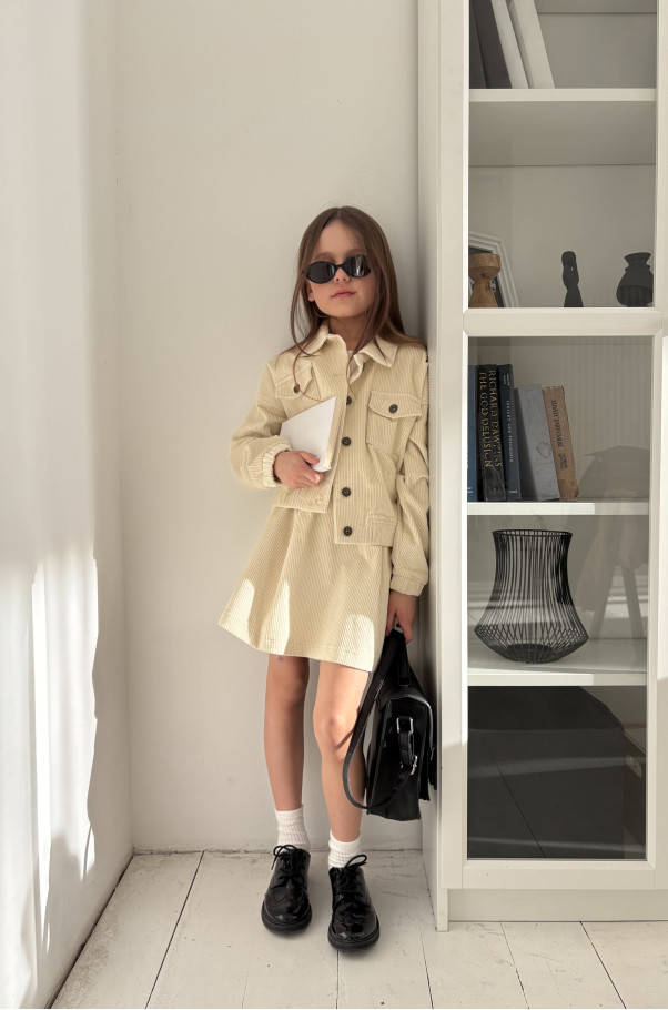 Костюм Velvet молочний 
