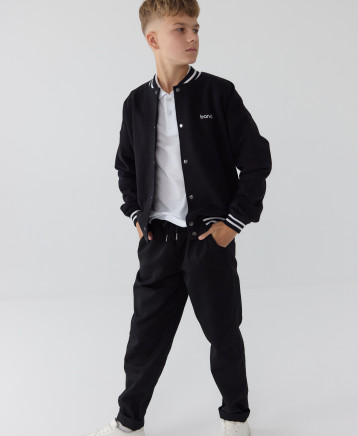 Бомбер шкільний BOY чорний 