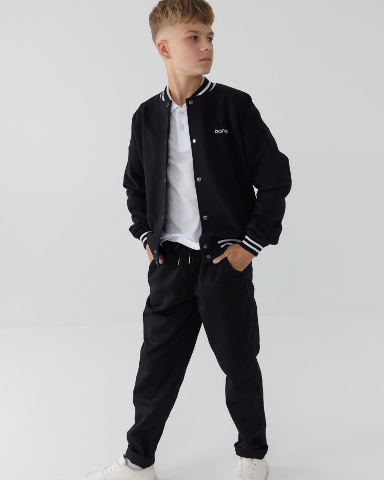 Бомбер шкільний BOY чорний 