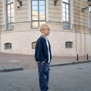 Бомбер шкільний BOY темно-синій  