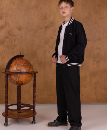 Бомбер шкільний BOY чорний 