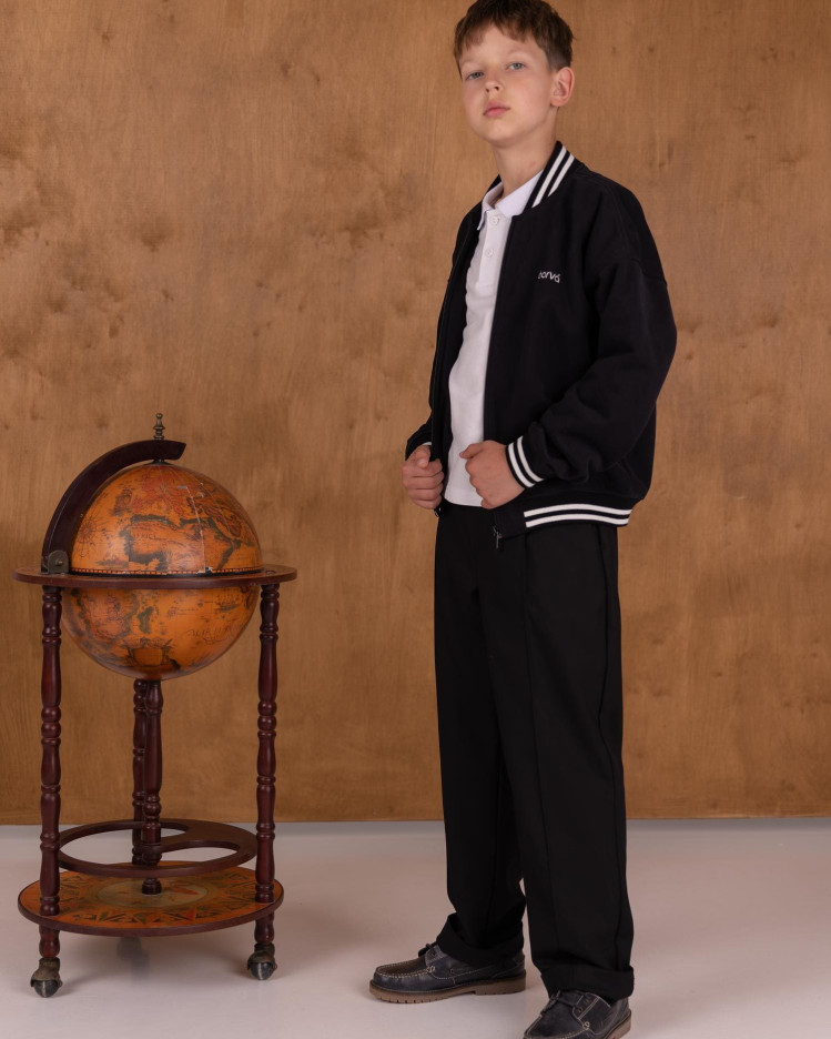 Бомбер шкільний BOY чорний 