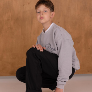 Світшот шкільний BOY сірий 