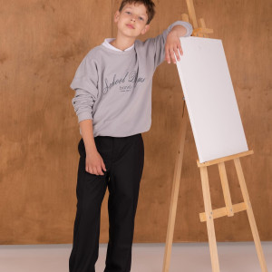 Світшот шкільний BOY сірий 