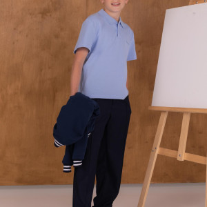 Поло шкільне BOY блакитне  