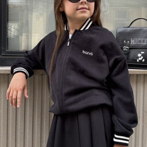 Бомбер шкільний GIRL чорний 
