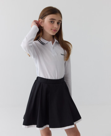 Спідниця шкільна з кантом чорна  