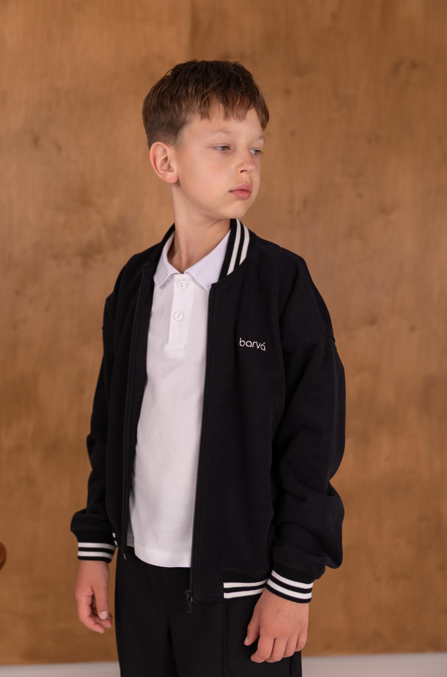 Бомбер шкільний BOY чорний 