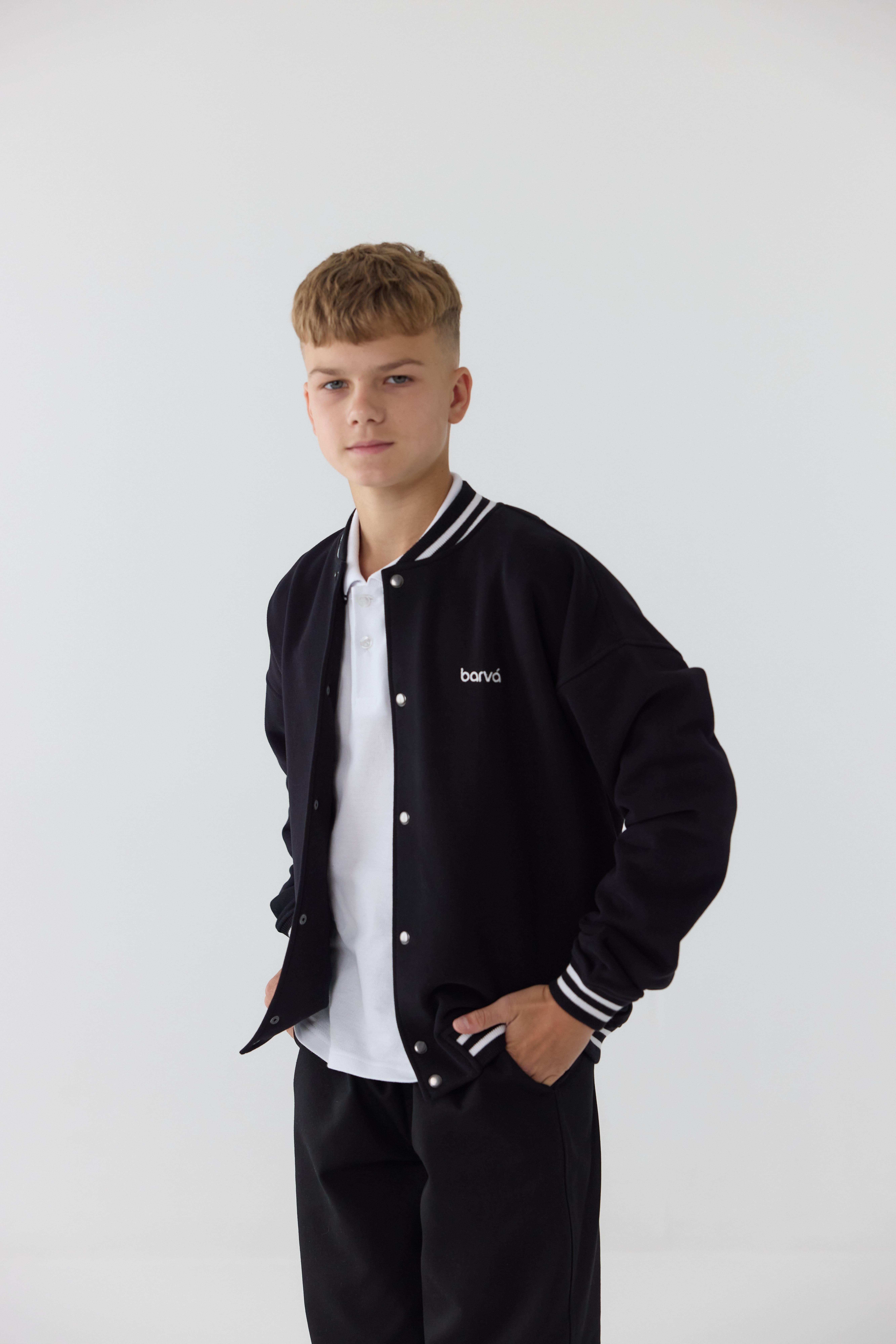 Бомбер шкільний BOY чорний 
