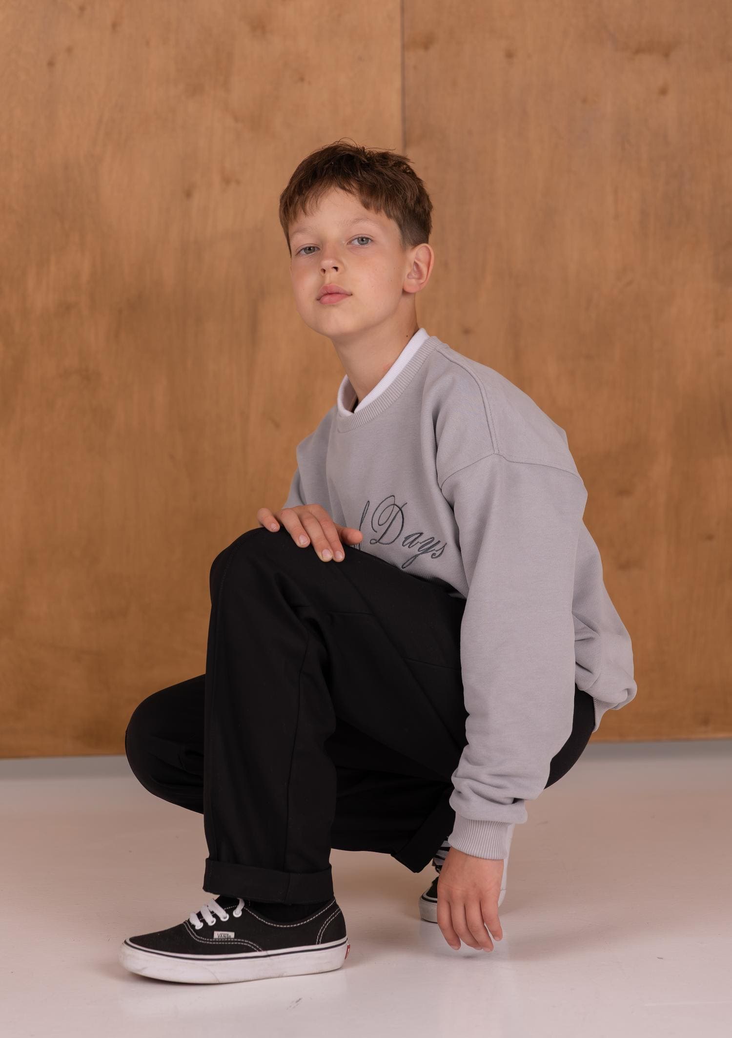 Світшот шкільний BOY сірий 