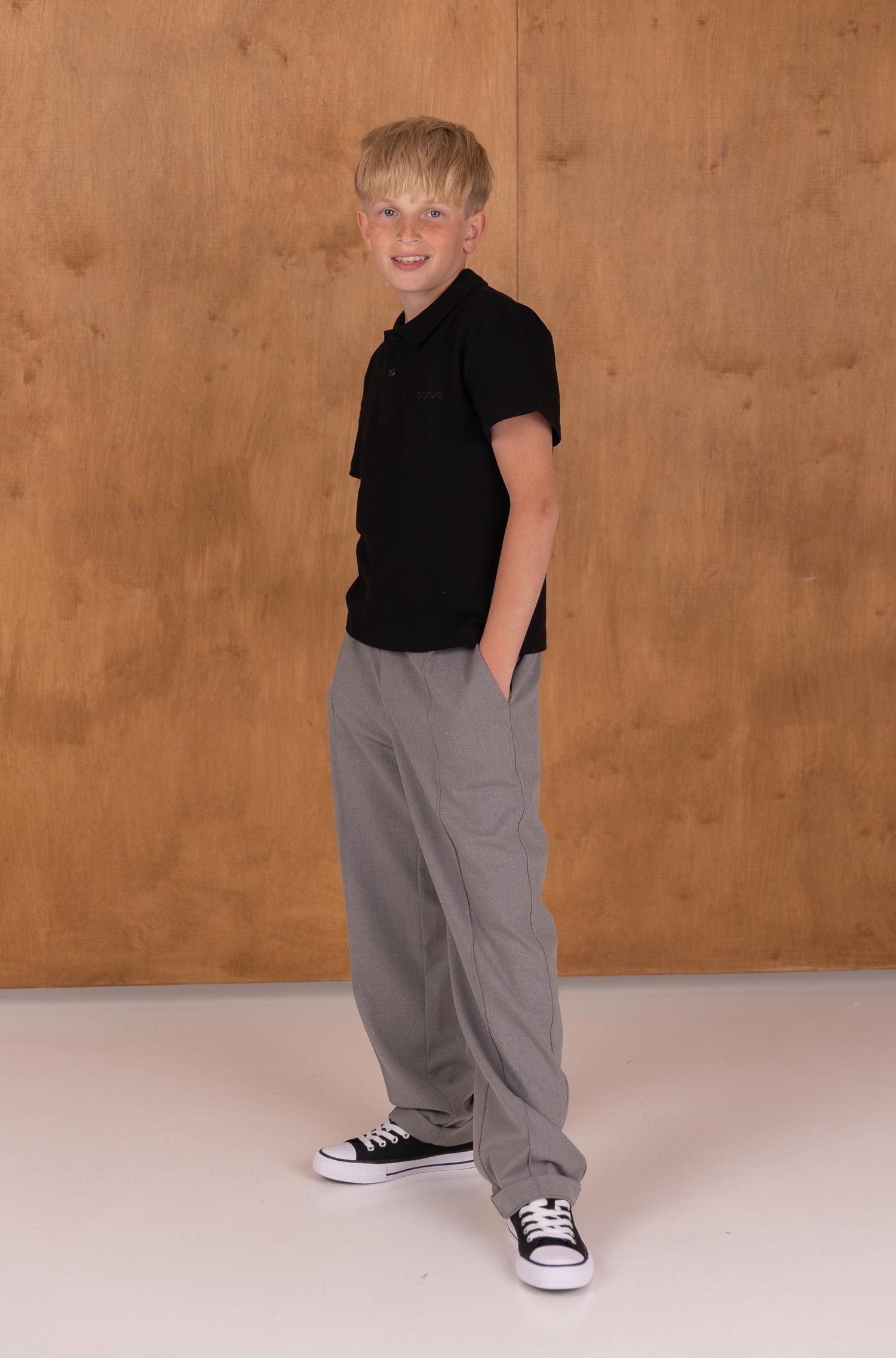 Поло шкільне BOY чорне   