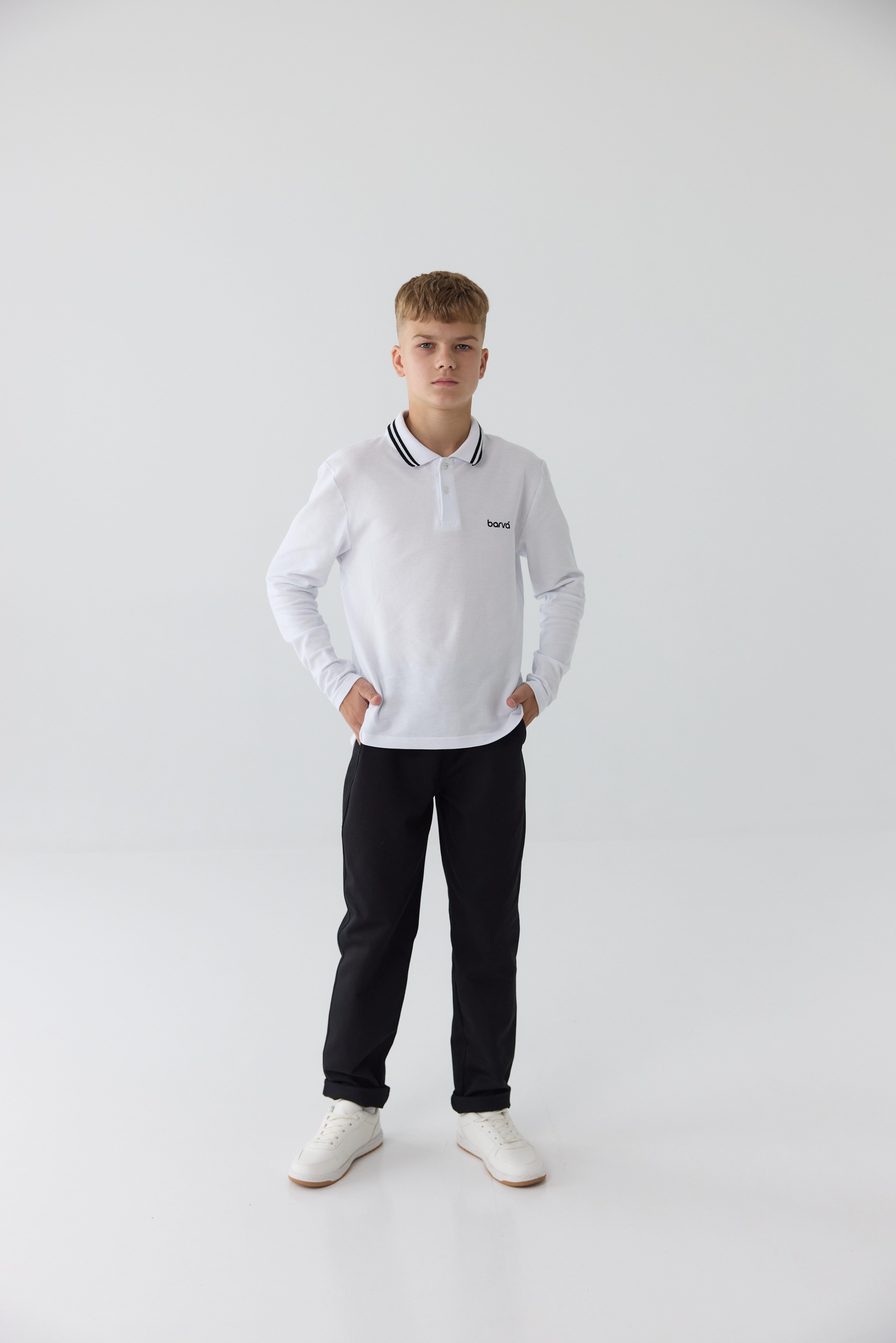 Лонгслів шкільний BOY білий    