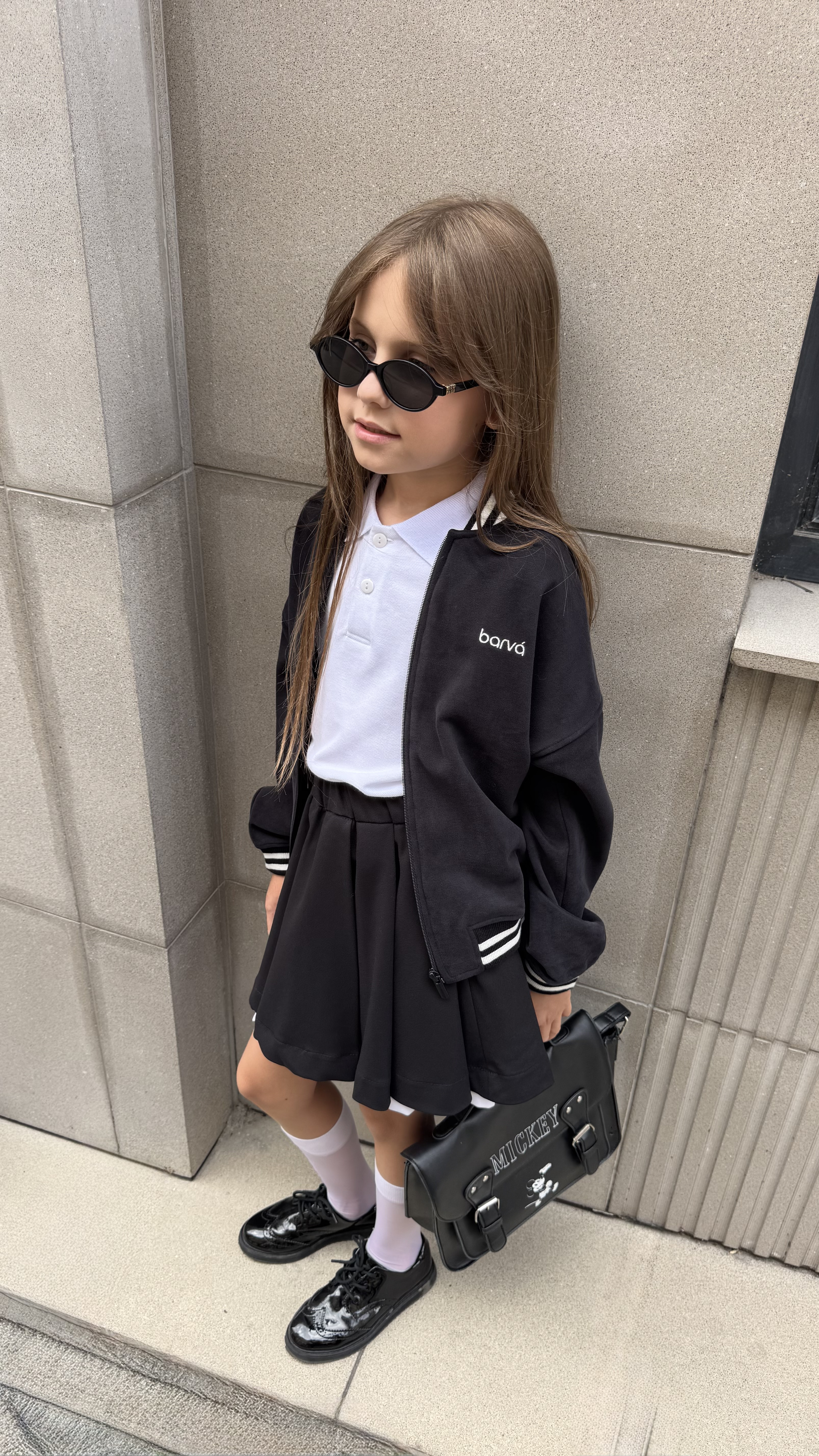 Бомбер шкільний GIRL чорний 