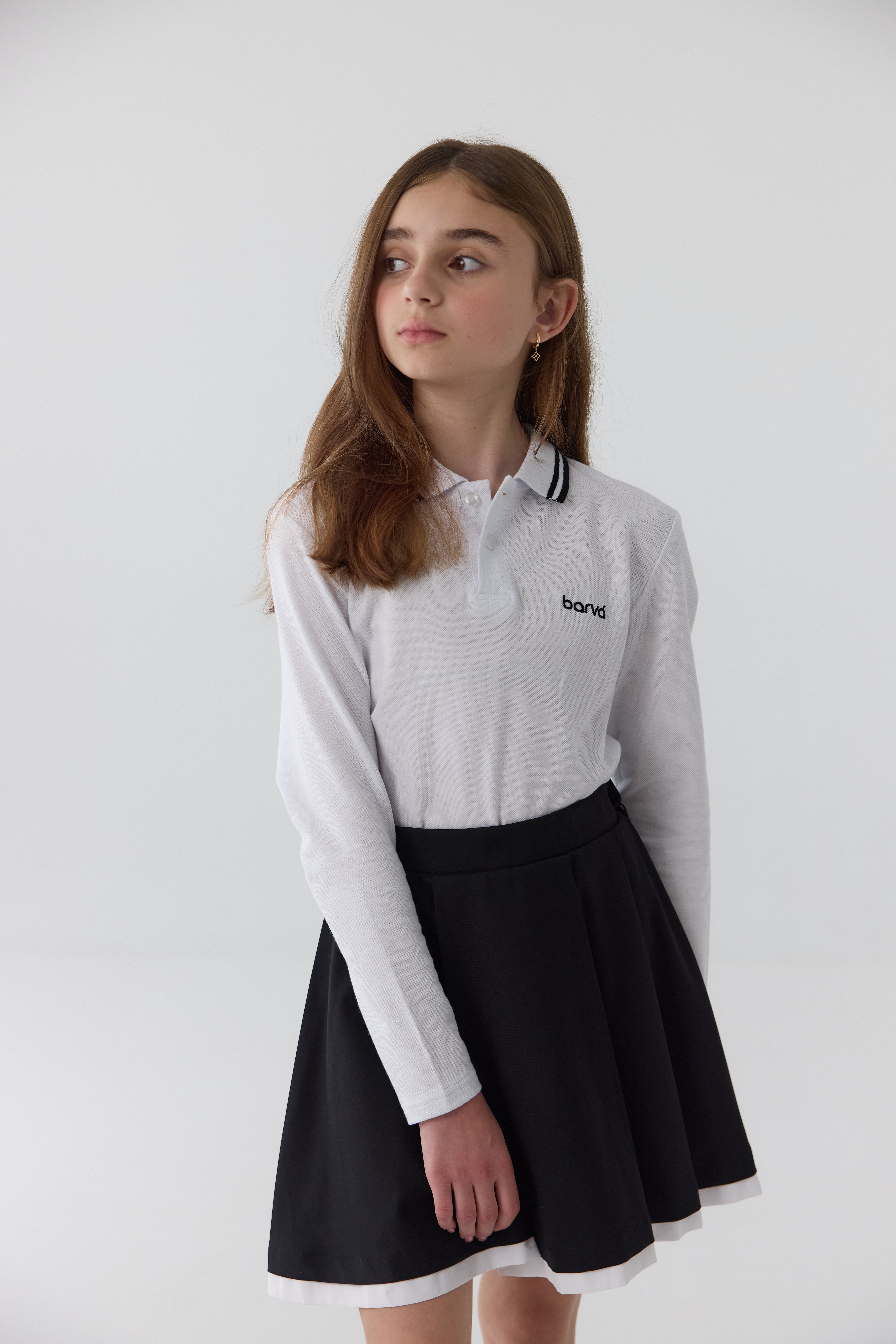 Лонгслів шкільний GIRL білий    