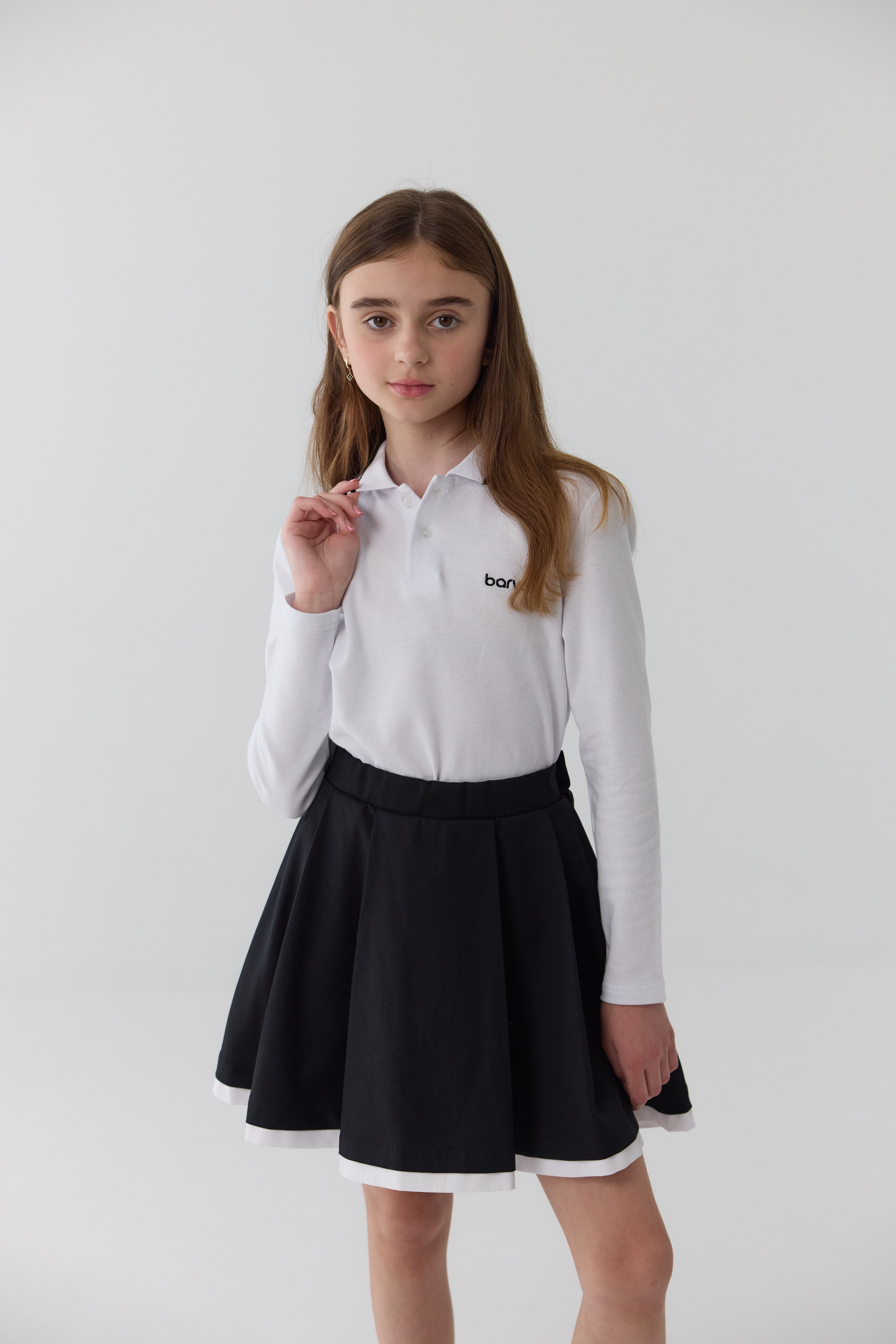 Лонгслів шкільний GIRL білий    